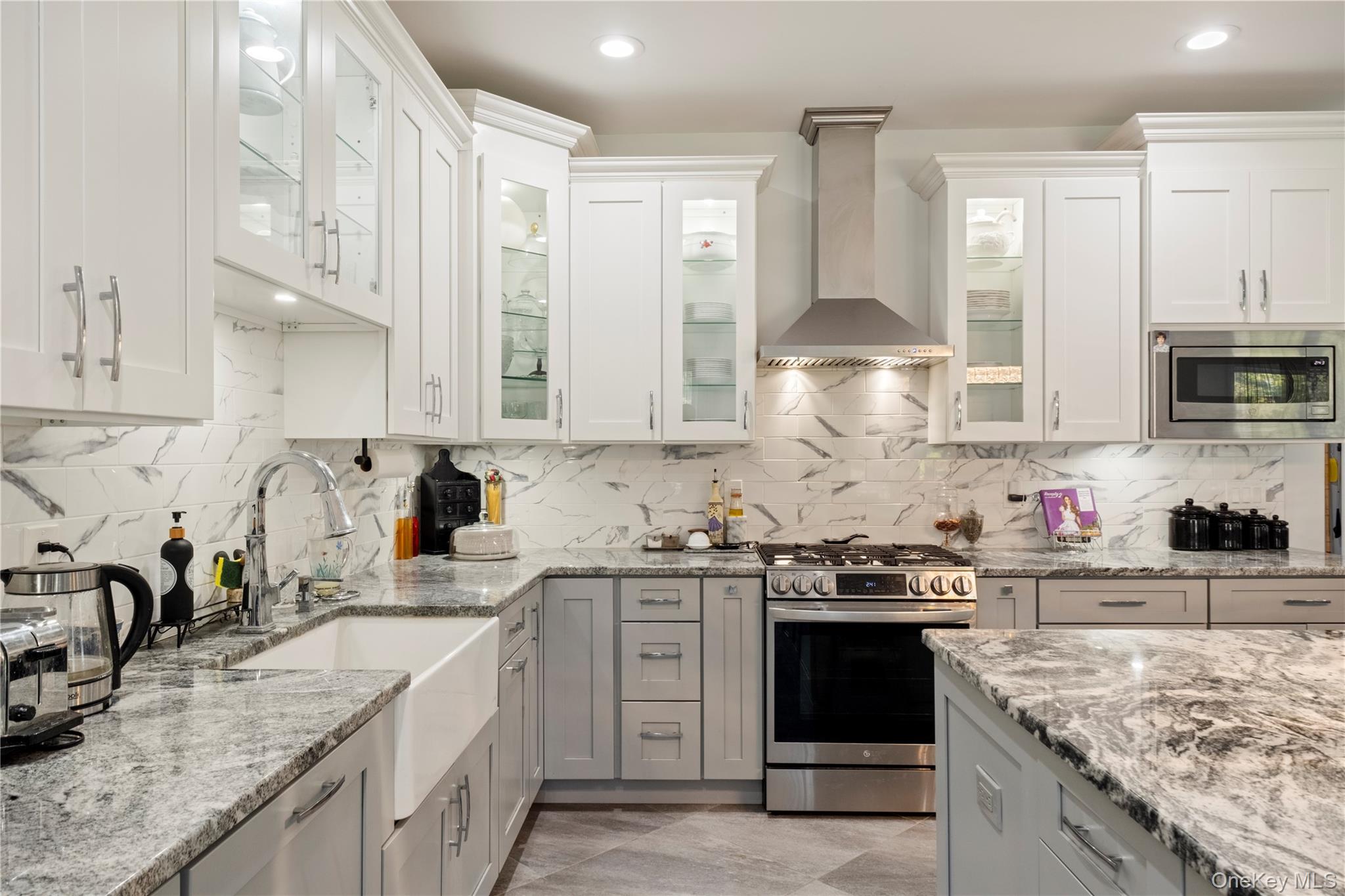 174 Webber Road Coxsackie, NY 12058 - Photo 7 of 50 a kitchen with stainless steel appliances granite countertop a sink stove and cabinets