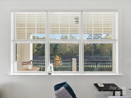 a view of a window and a room