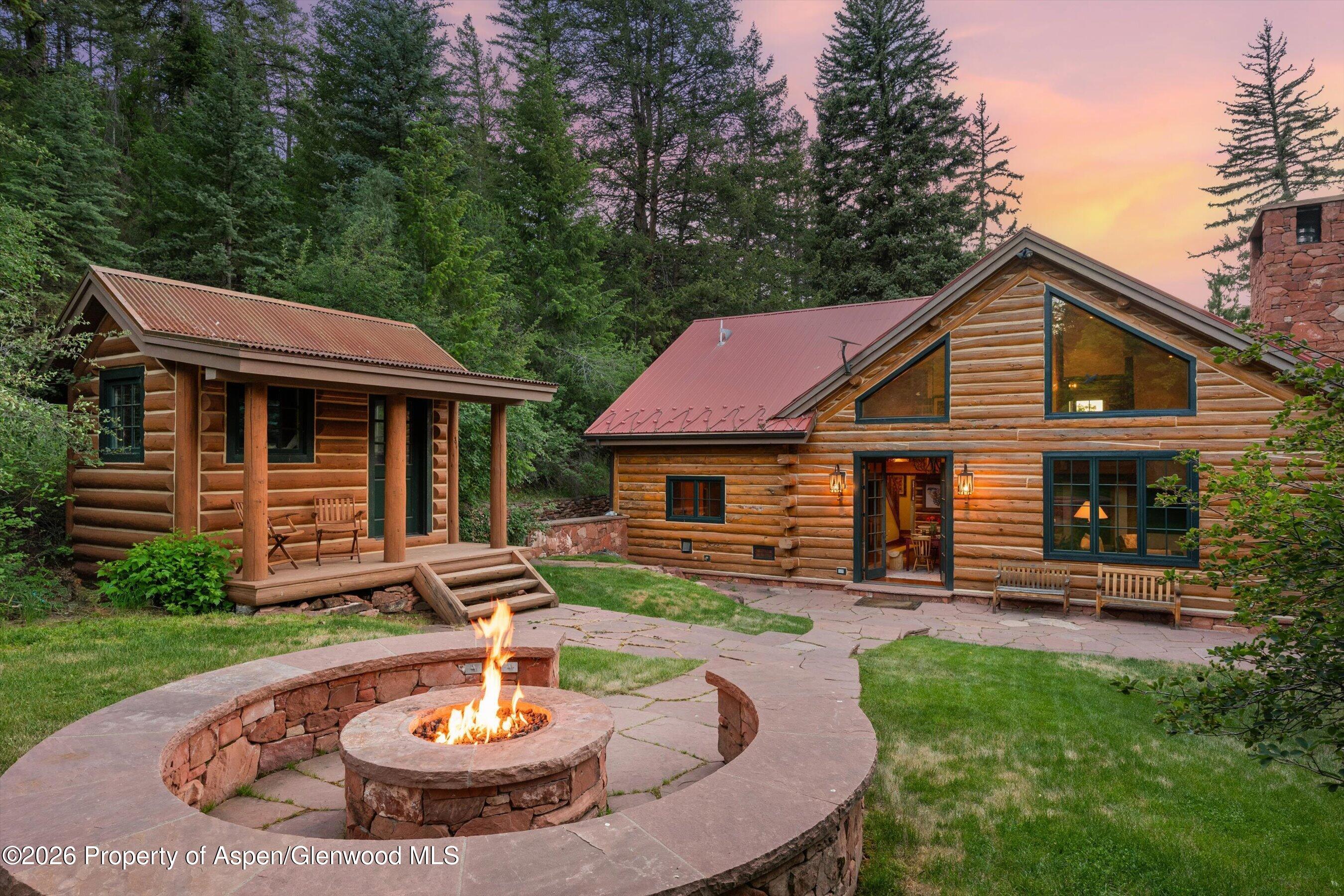 Back Patio with firepit