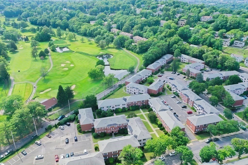 149 Lake Shore Road, Unit 2 Boston, MA 02135 - Photo 29 of 38 an aerial view of a building with outdoor space and street view