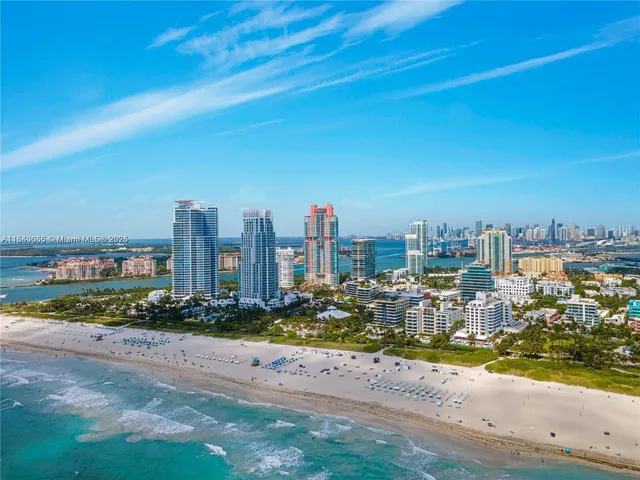 a city view with tall buildings