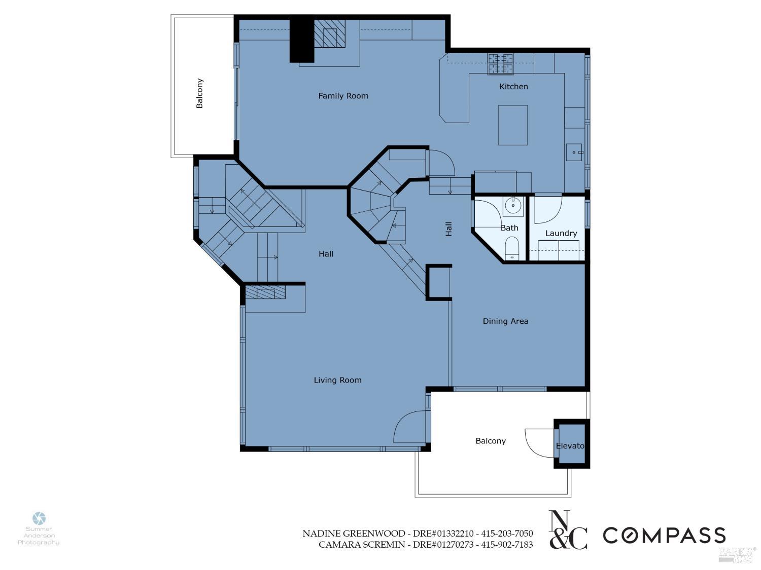 31 Edwards Avenue Sausalito, CA 94965 - Photo 48 of 51 a picture of a floor plan