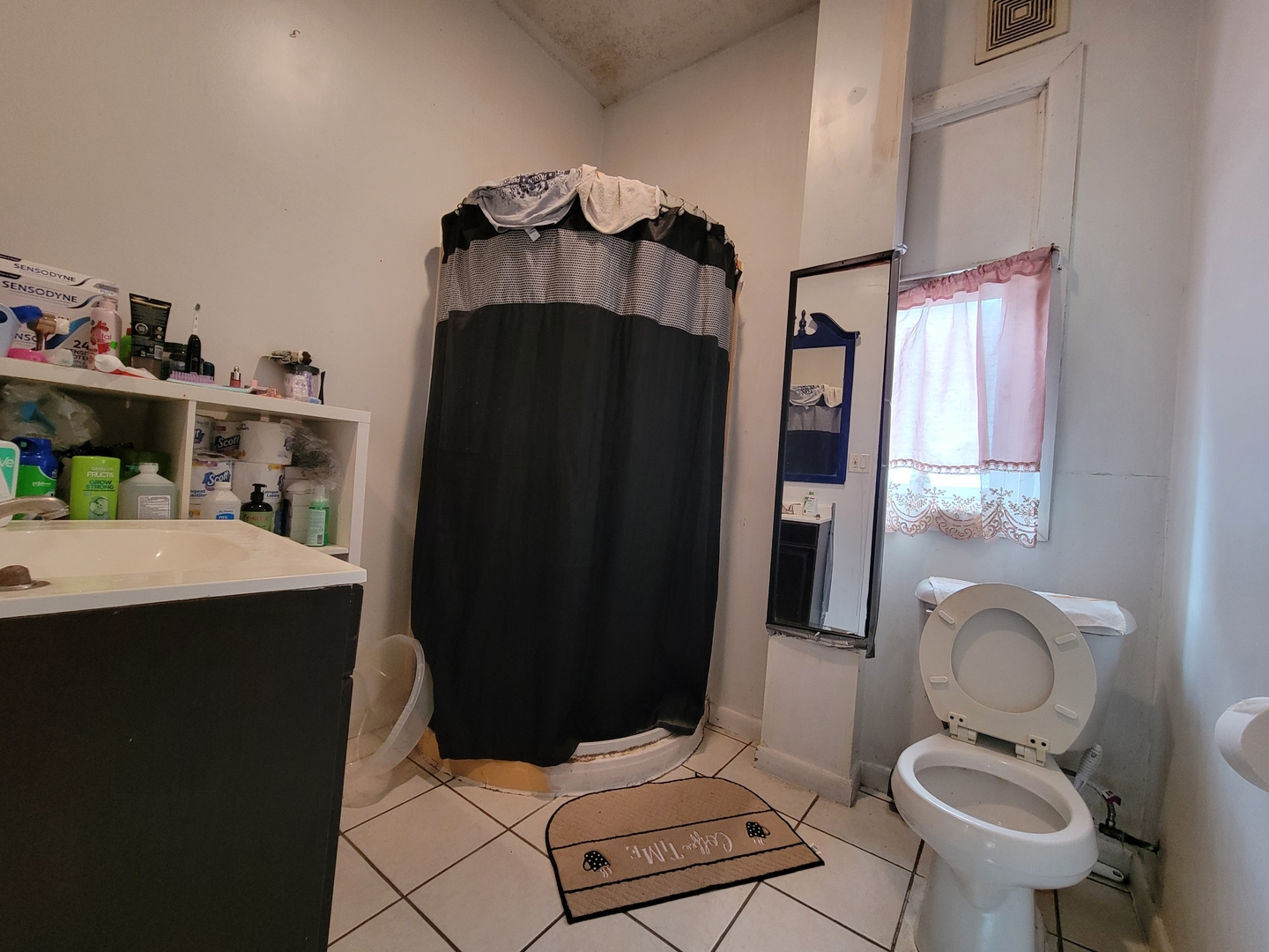 1507 West Erie Street Chicago, IL 60642 - Photo 14 of 24 a bathroom with a sink toilet and mirror