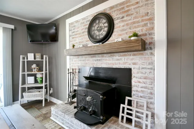 a clock on a wall in a room