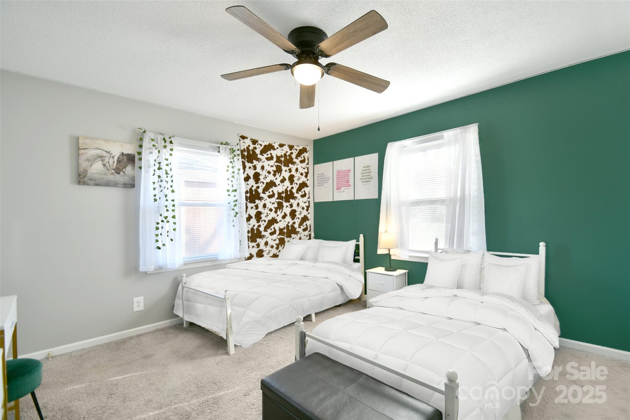 1820 Irish Potato Road Concord, NC 28025 - Photo 21 of 35 a bedroom with 2 bed and window