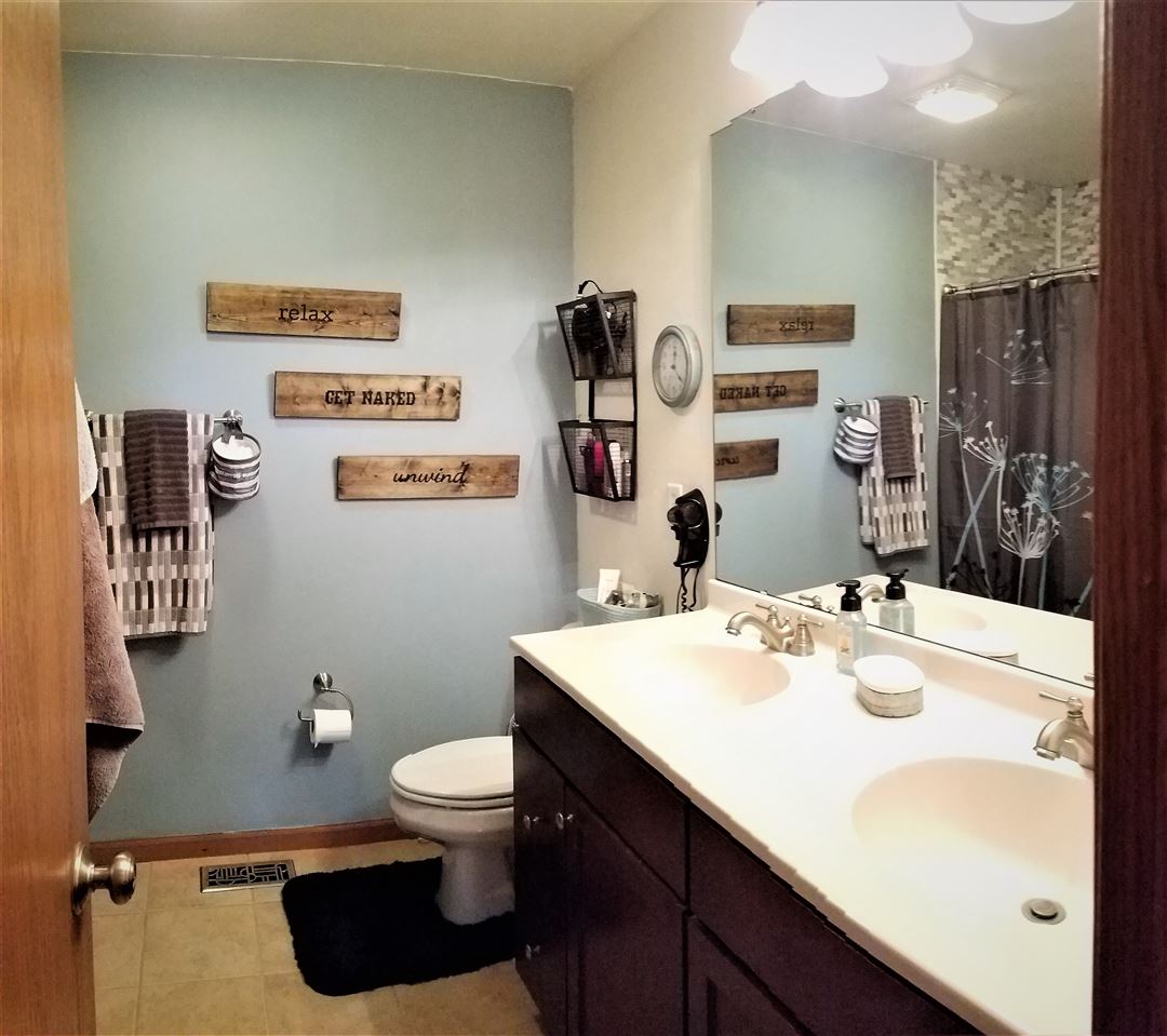 1760 South Weldon Road Rockford, IL 61102 - Photo 9 of 22 a bathroom with a sink a toilet and shower