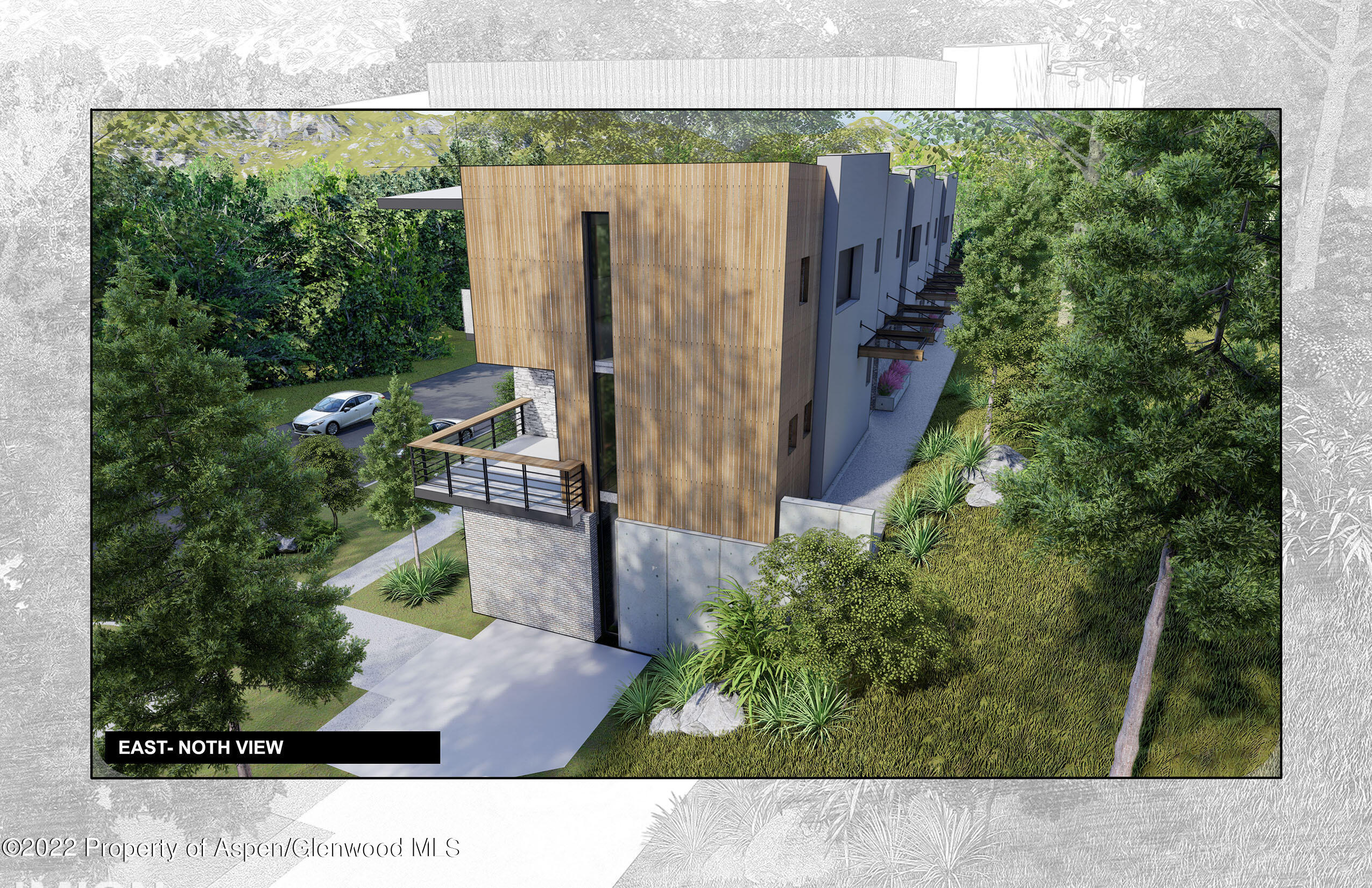 Tbd Tbd Lakeview Drive, Unit 2 Basalt, CO 81621 - Photo 6 of 14 a black and white photo of a small yard