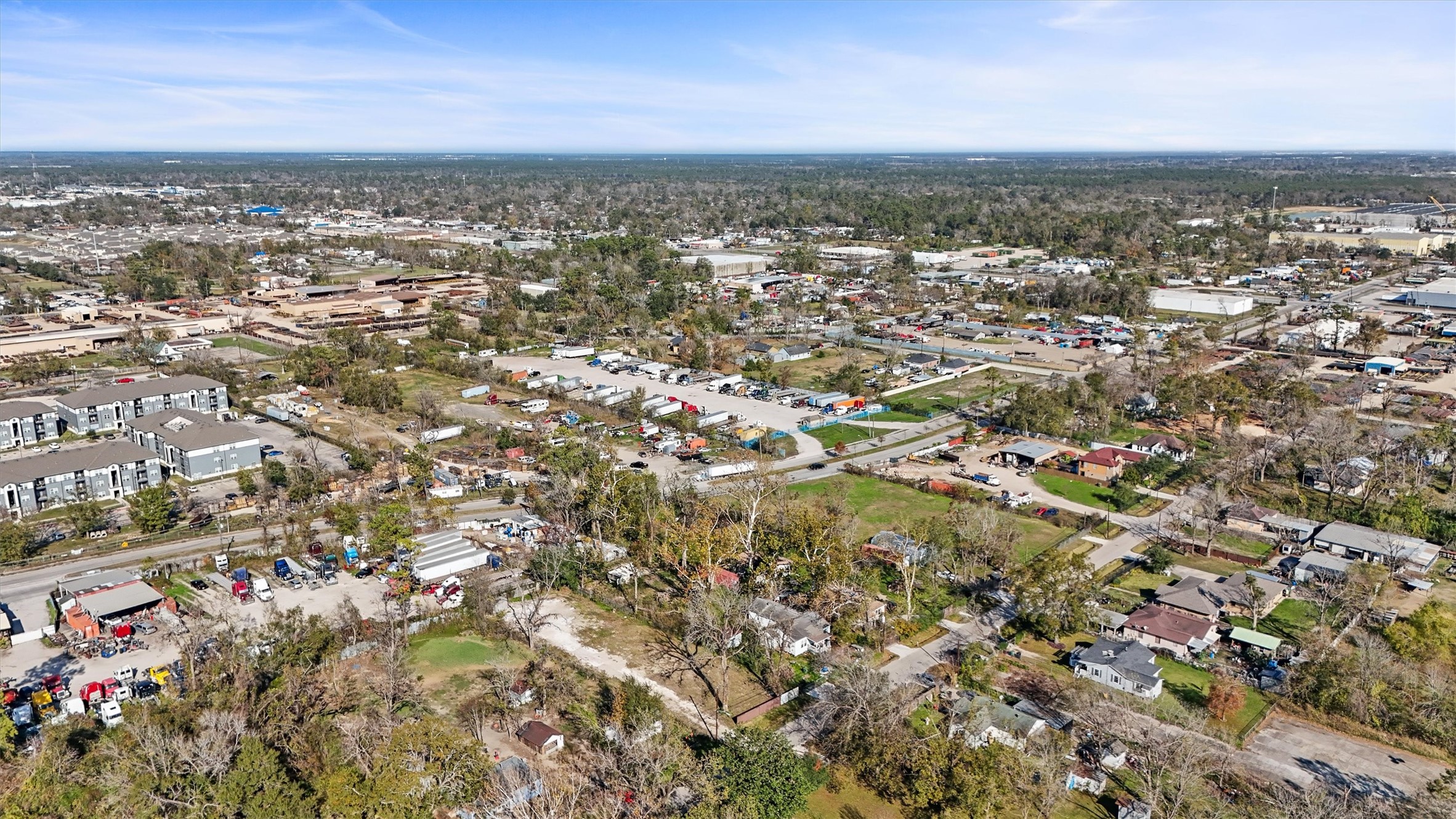 8533 Furray Road Houston, TX 77028 - Photo 7 of 14 an aerial view of residential building with parking space