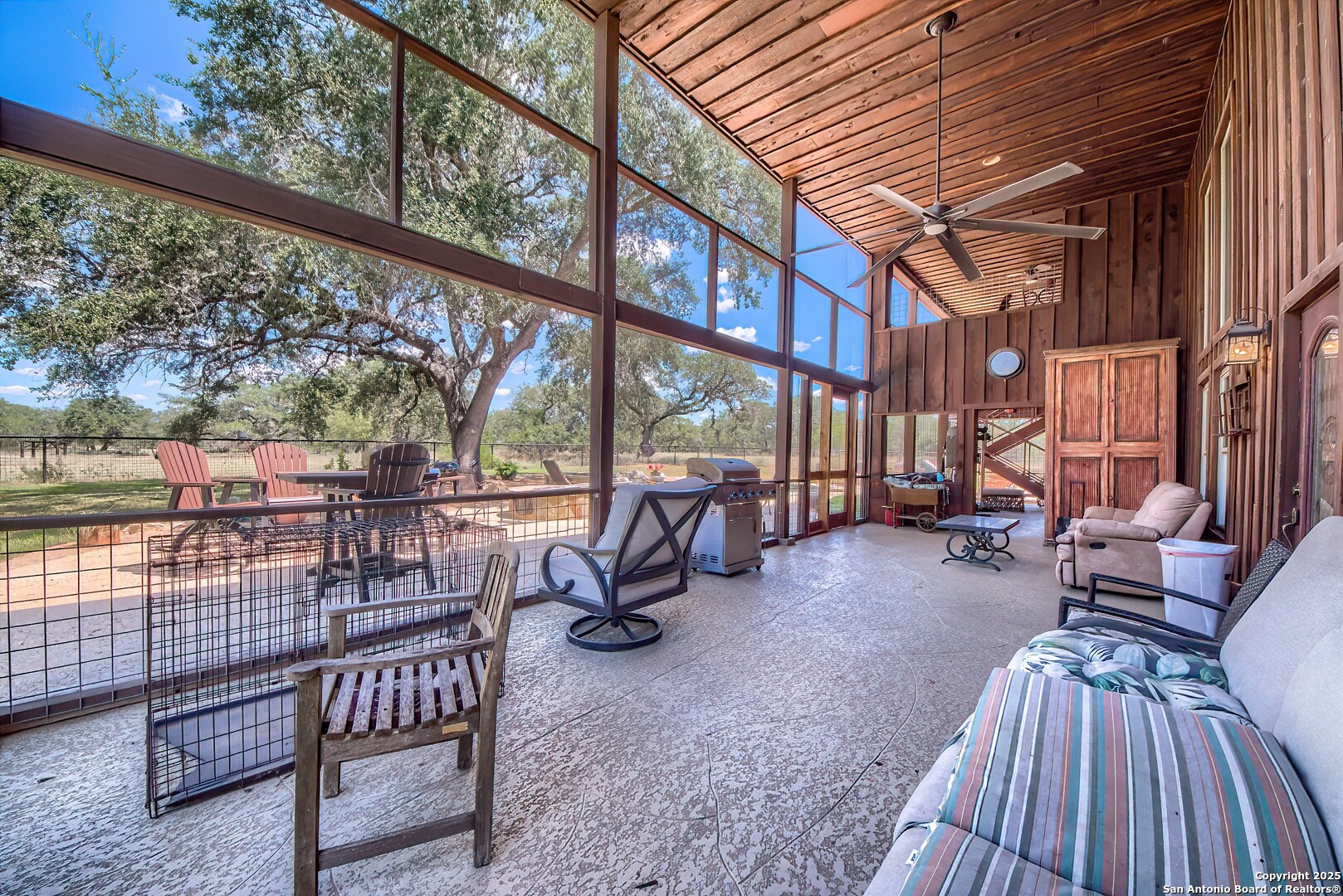 5464 Coughran Road Pleasanton, TX 78064 - Photo 4 of 55 a view of a porch with furniture and a yard