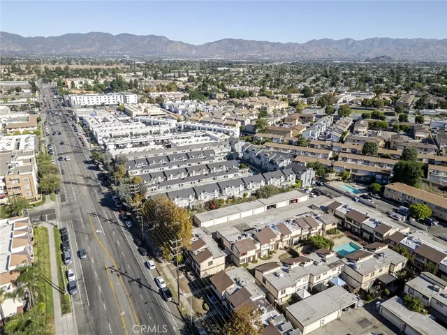 an aerial view of residential house with outdoor space