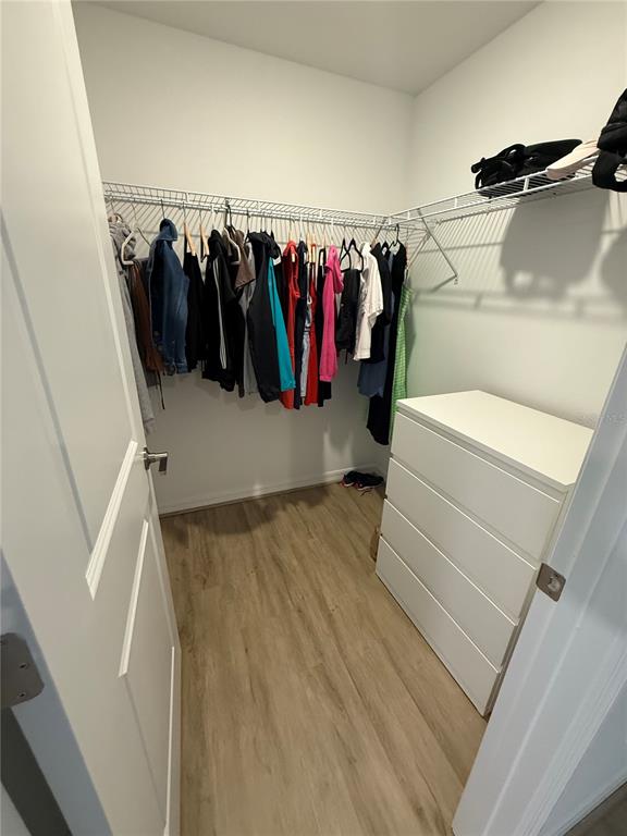 9276 Bonita Mar Drive Parrish, FL 34219 - Photo 32 of 54 a view of walk in closet with clothes and shoes