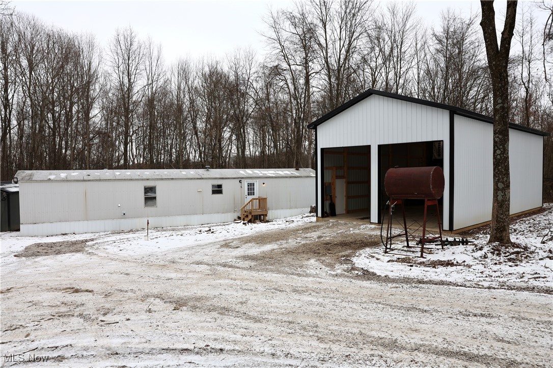 exterior of dwelling & outbuilding