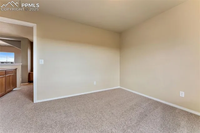 a view of an empty room