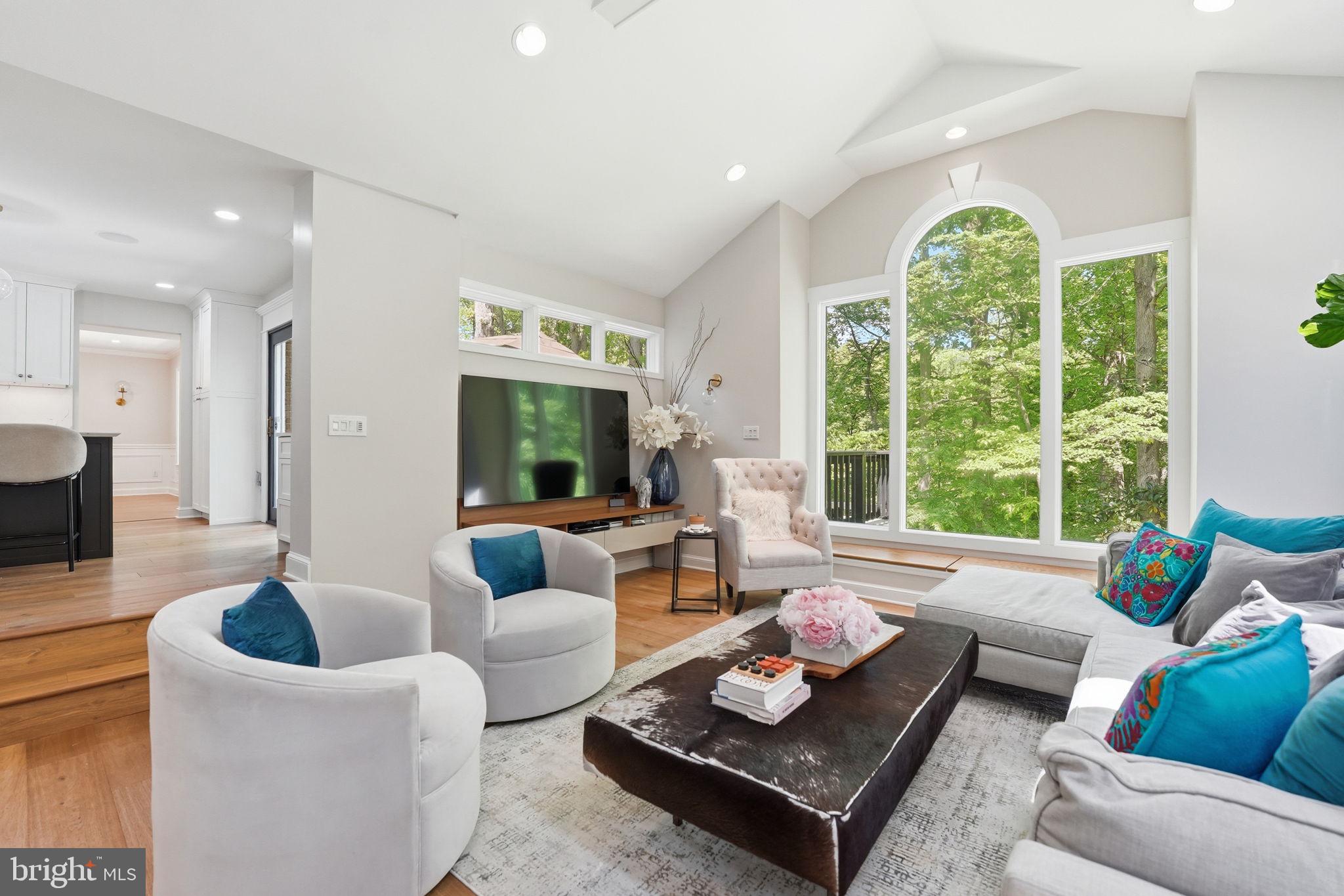 969 Spencer Road McLean, VA 22102 - Photo 14 of 56 Family room addition with soaring vaulted ceilings