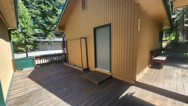 a view of a house with a porch