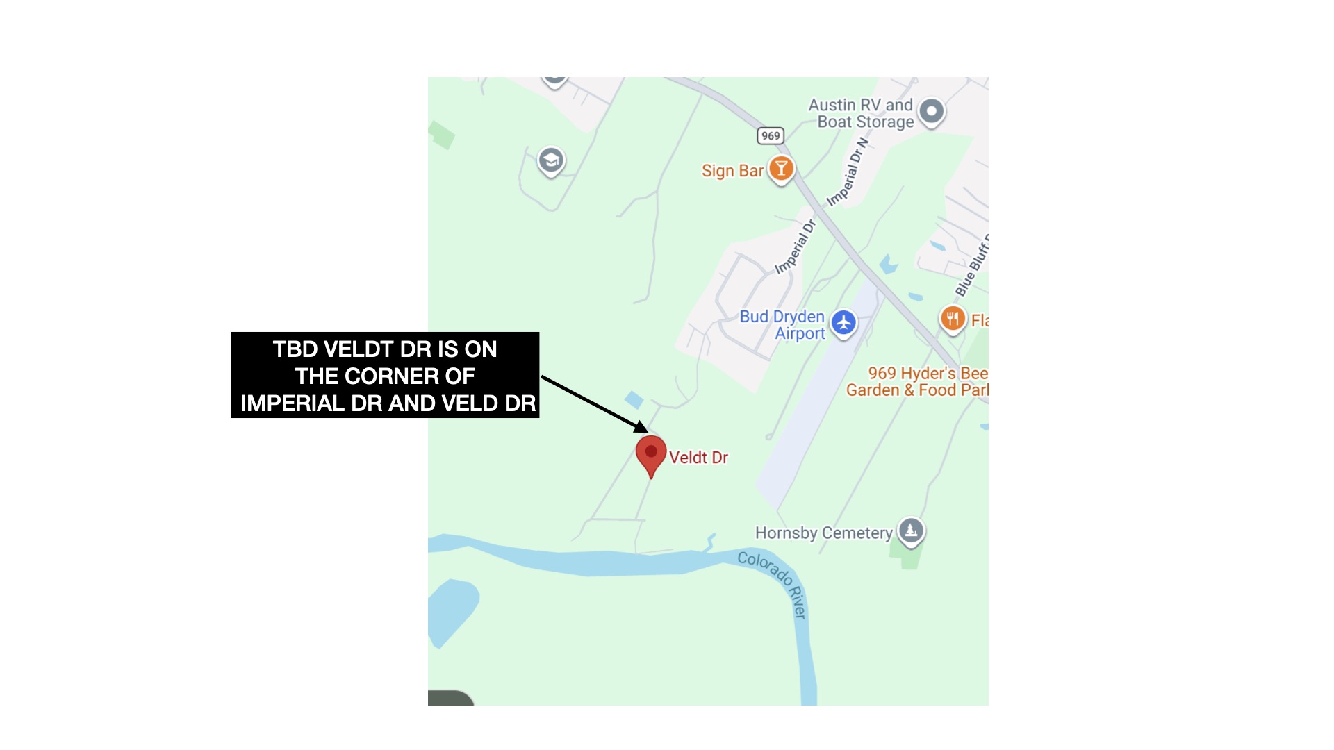 Tbd Veldt Drive Austin, TX 78725 - Photo 3 of 3 Map / location of property area