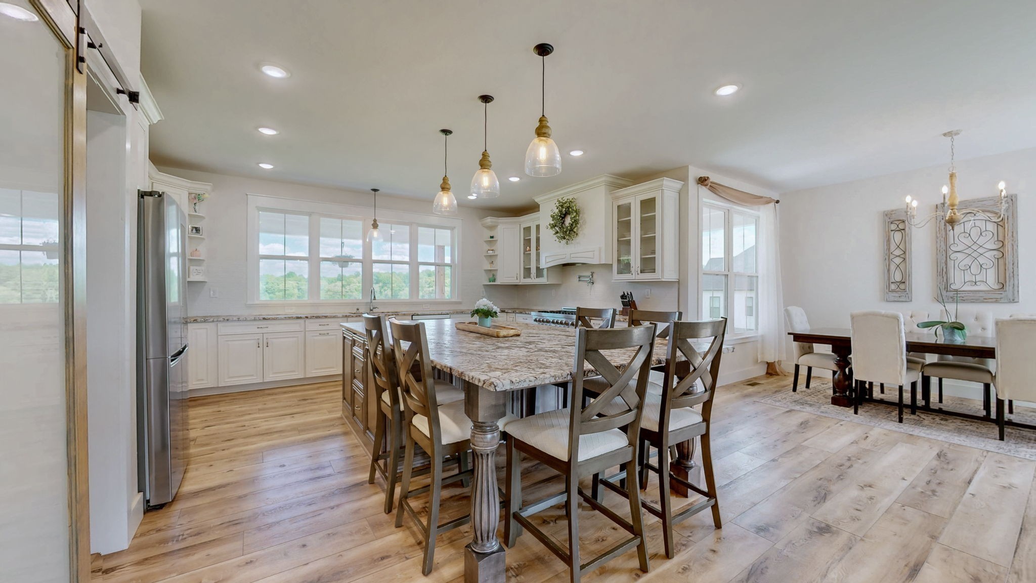 548 Buddy Road Burns, TN 37029 - Photo 9 of 47 a view of a dining area with furniture window and wooden floor