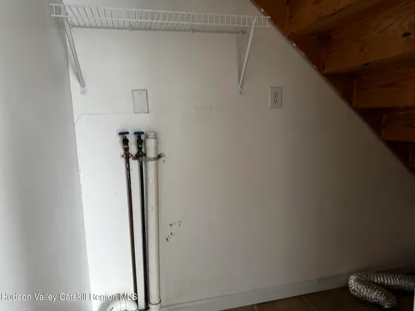 a close view of a bathroom