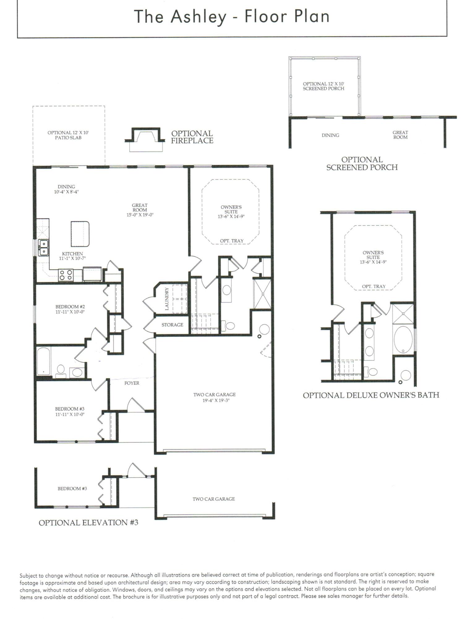 3001 Central Ring Court Ridgeville, SC 29472 - Photo 36 of 36 Ashley Floor Plan