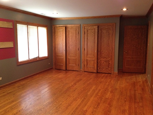 149 Algonquin Road Zion, IL 60099 - Photo 19 of 25 an empty room with wooden floor and windows with curtains
