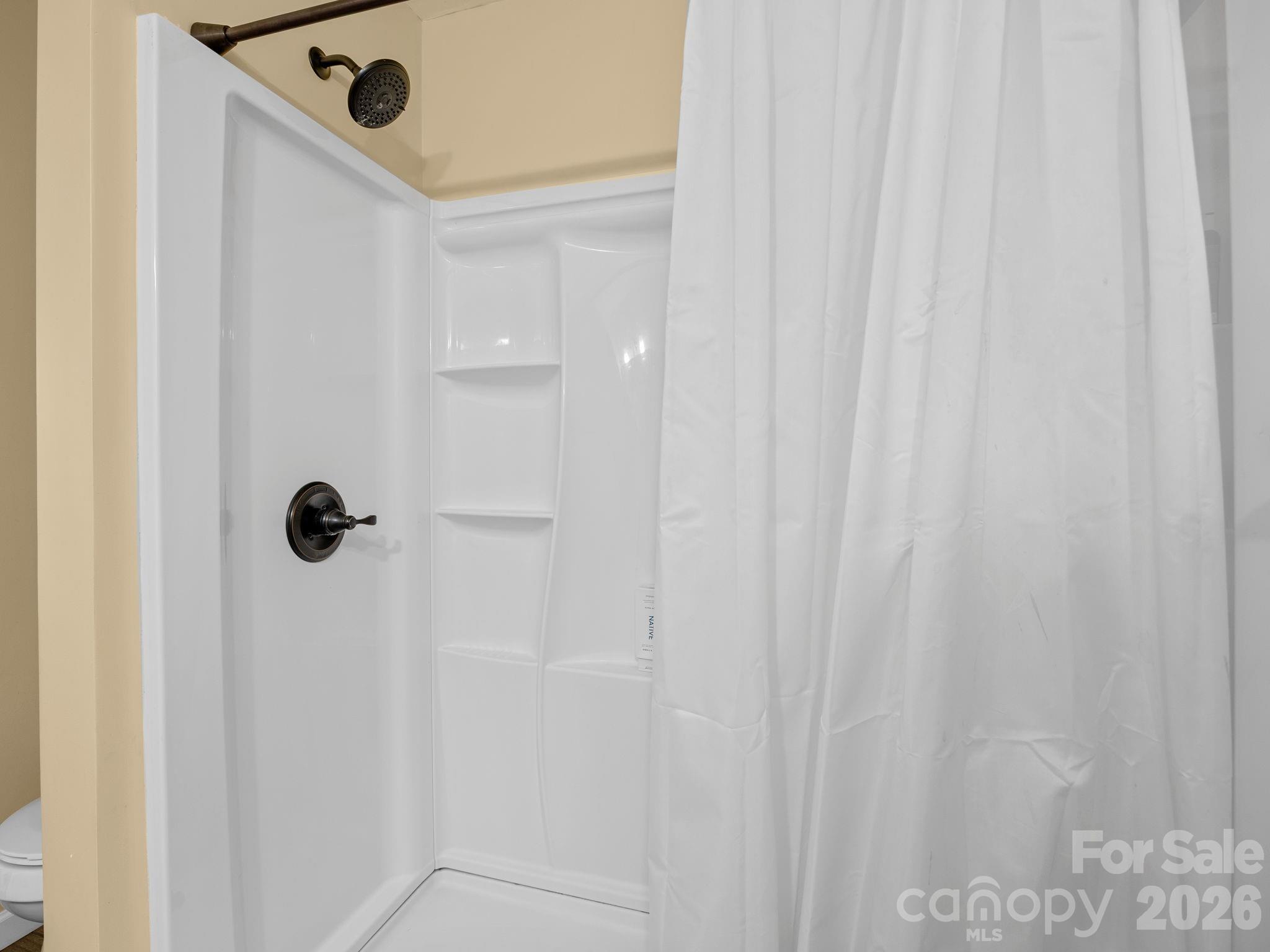 1434 Lake Adger Road Mill Spring, NC 28756 - Photo 20 of 47 a bathroom with a shower