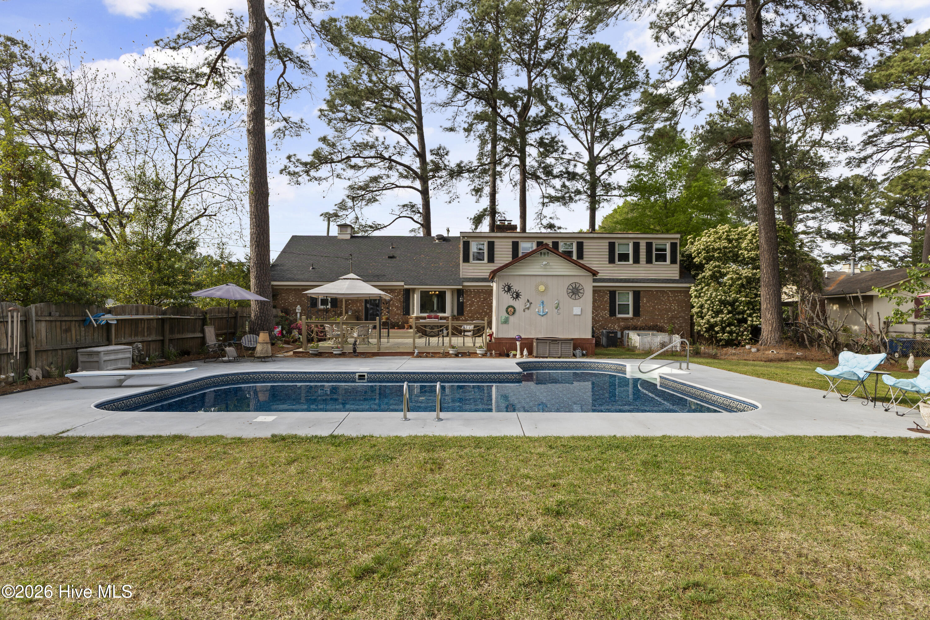 1721 Bethlehem Road Rocky Mount, NC 27803 - Photo 5 of 39 Pool and Back of Home