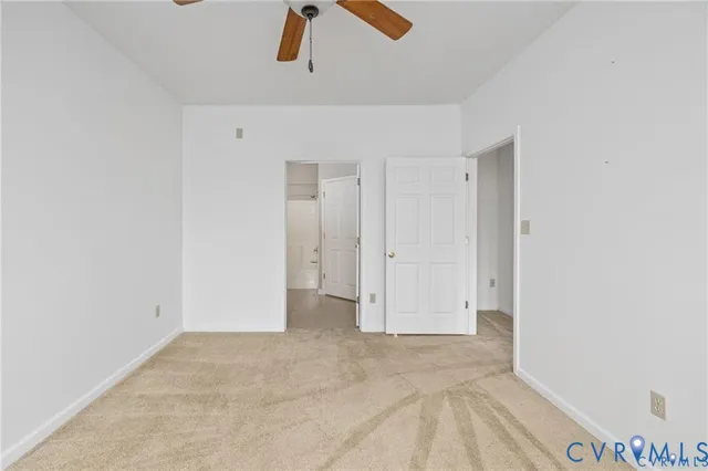 a view of an empty room