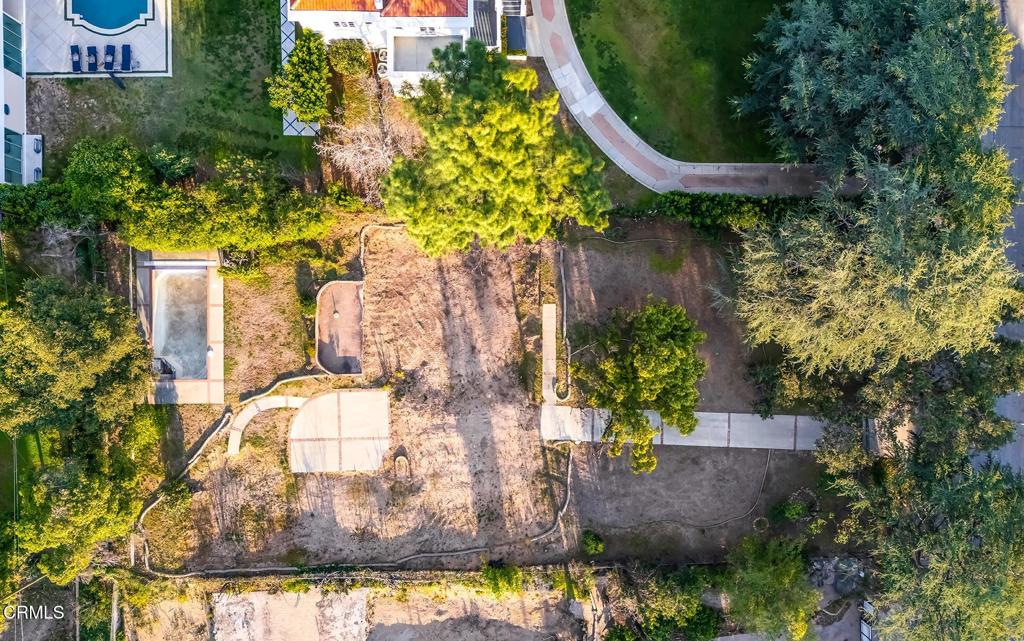 1277 Rubio Street Altadena, CA 91001 - Photo 18 of 19 an aerial view of a house with a yard swimming pool outdoor seating and yard