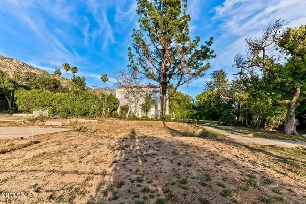 a view of a backyard of a house