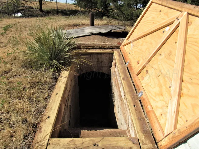 a backyard of a house