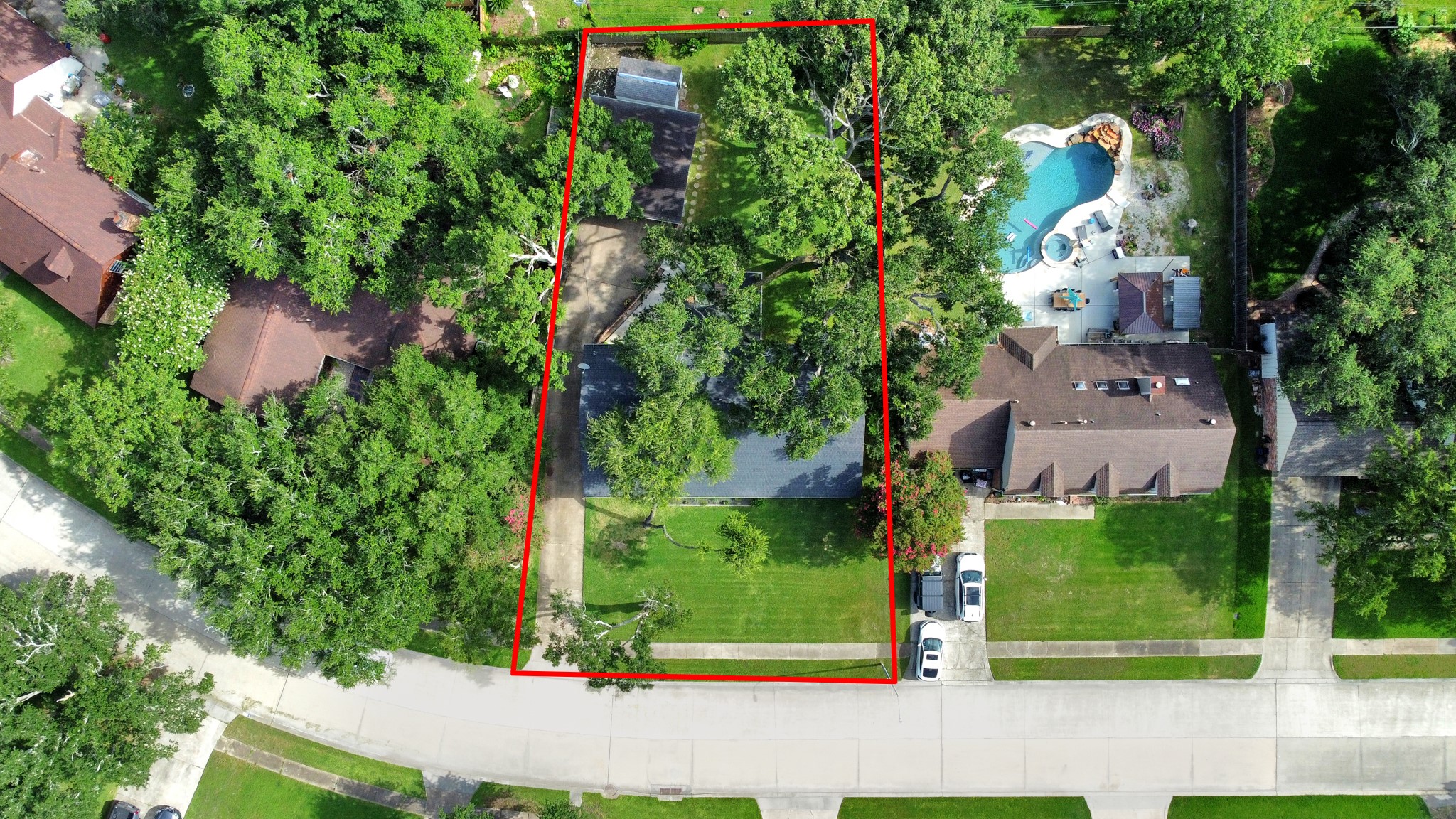 205 Cedar Lane El Lago, TX 77586 - Photo 30 of 44 an aerial view of a house