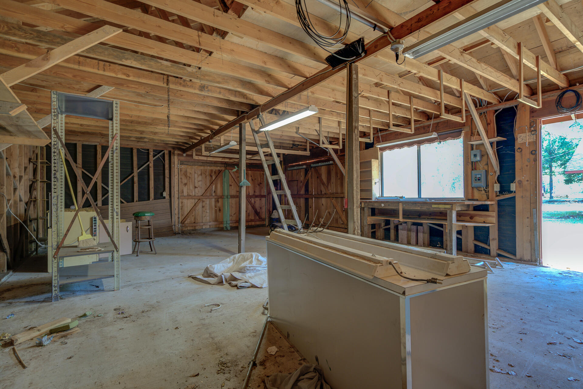 21694 Cassel Road Cassel, CA 96016 - Photo 52 of 65 a view of a storage room with stairs
