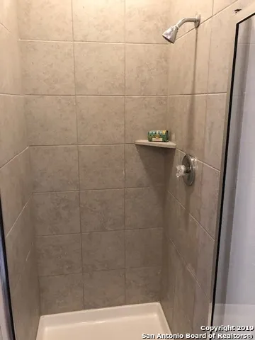 a bathroom with a tub