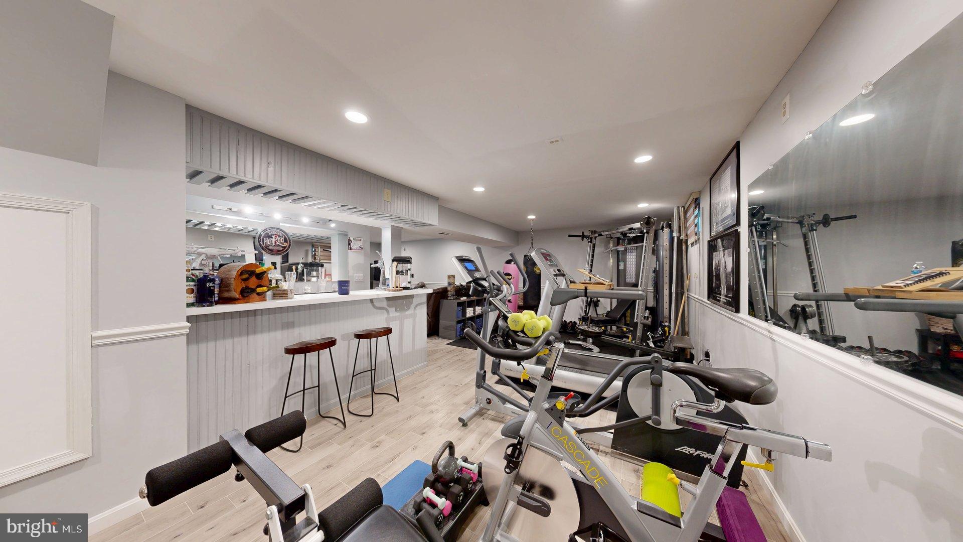 11901 Rustic Farm Court Germantown, MD 20874 - Photo 97 of 134 Modern home gym with sleek equipment.