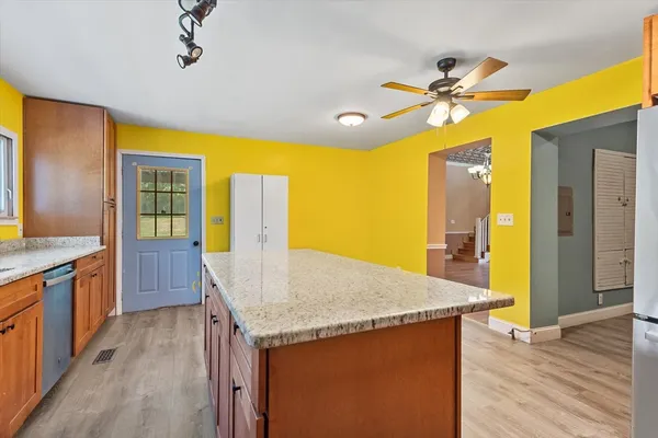 a view of entryway with a front door