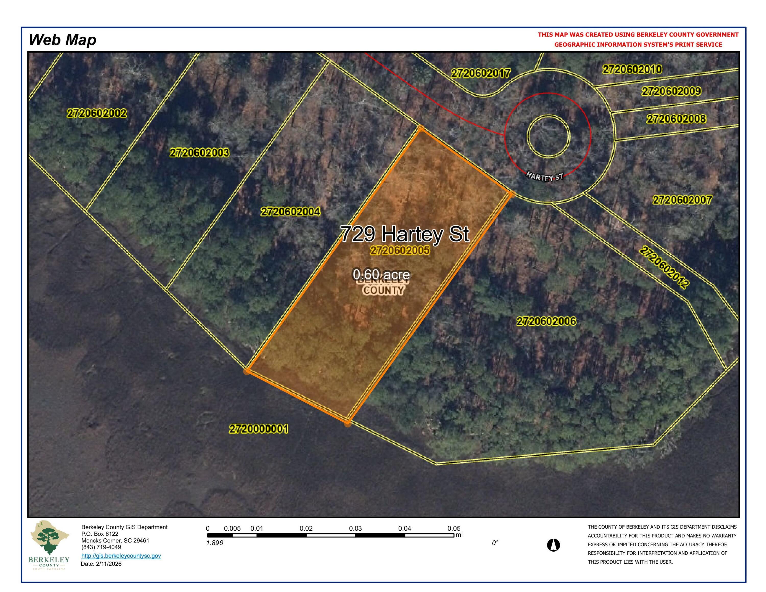 729 Hartey St - Shaded Lot