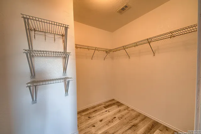 a view of a rack on the wall