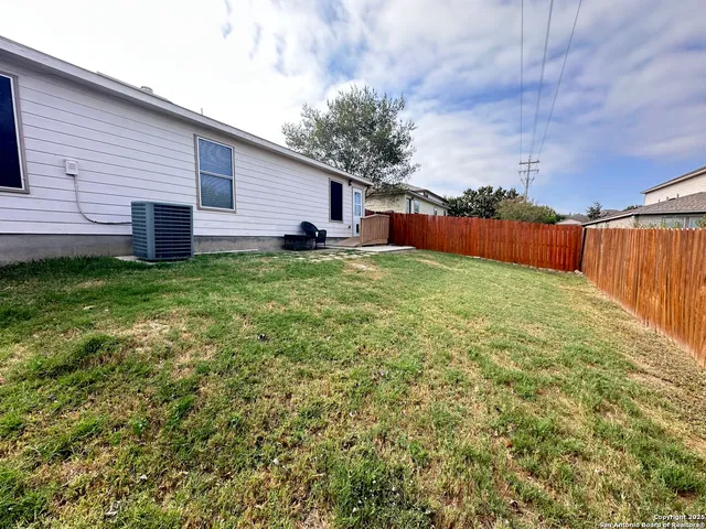 a backyard of a house