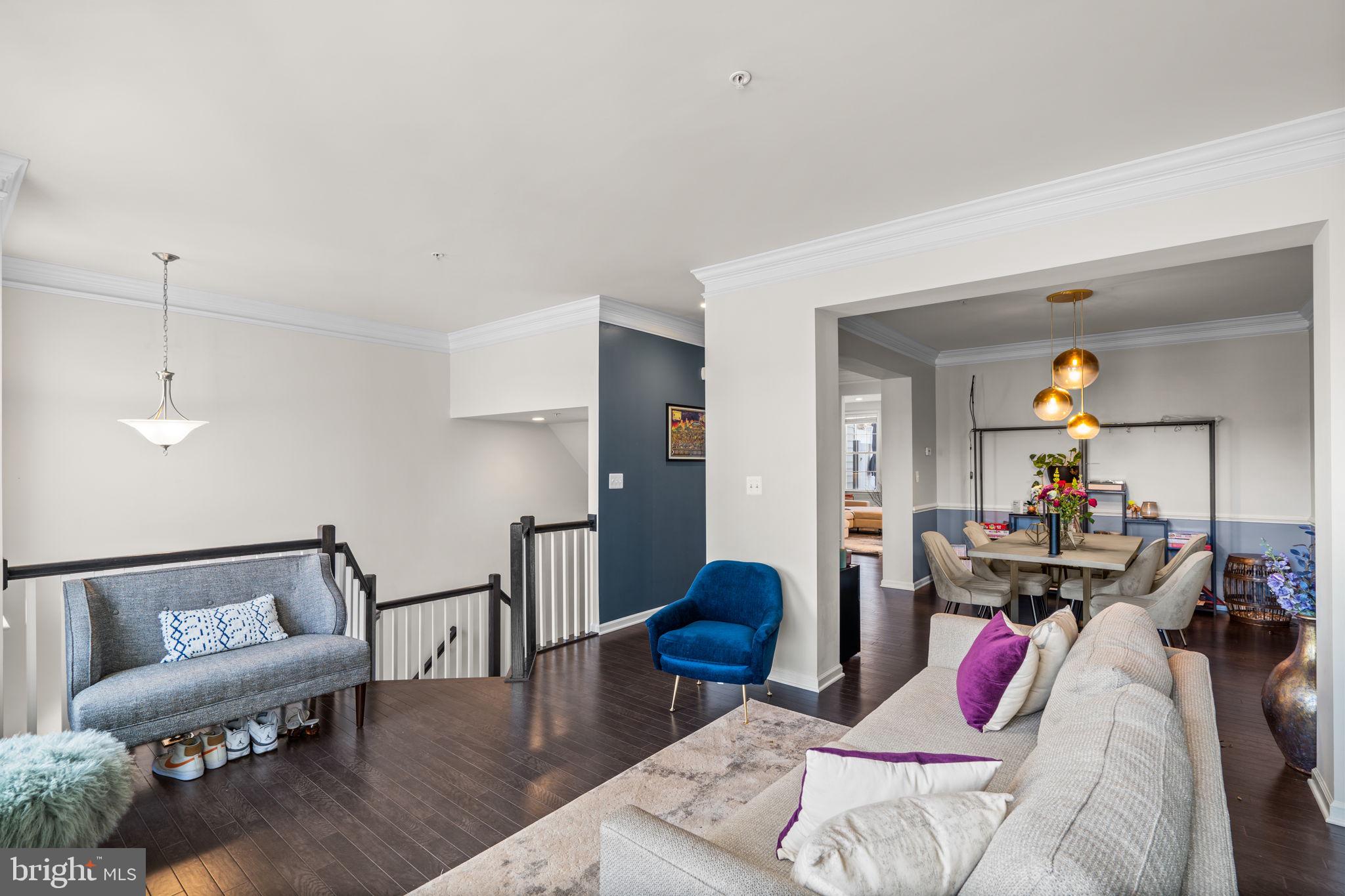 4323 Spring Foal Court Upper Marlboro, MD 20772 - Photo 8 of 49 a living room with furniture and wooden floor