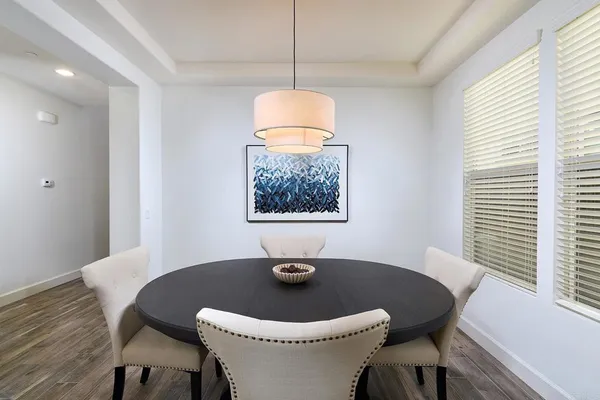 a living room with a couch and a table