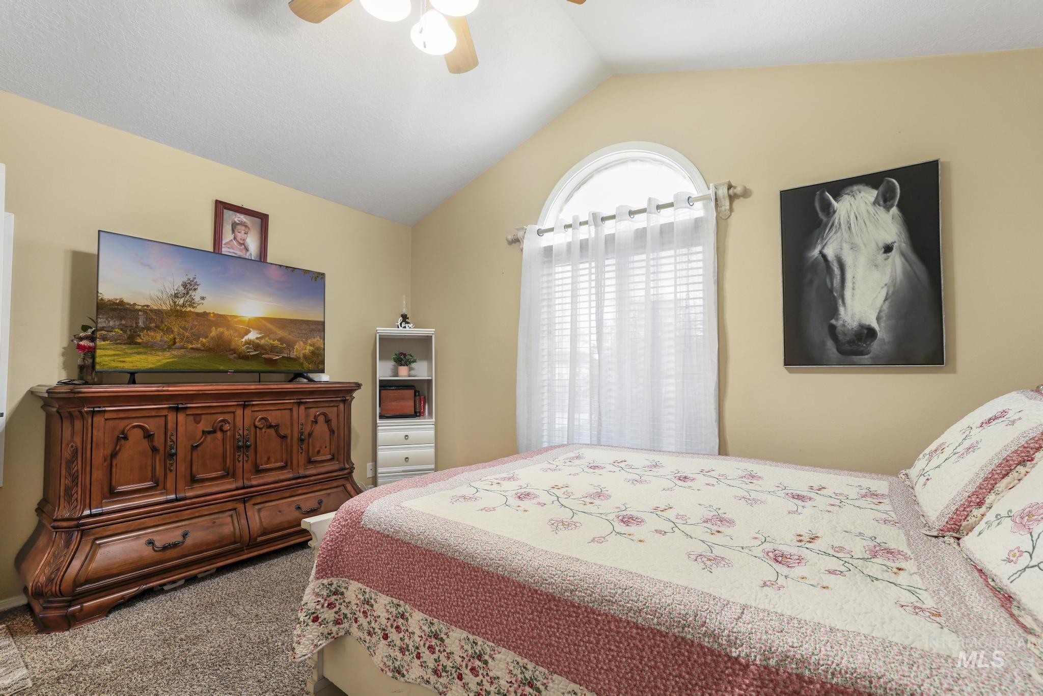 733 Beta Circle Twin Falls, ID 83301 - Photo 15 of 50 Bedroom with carpet floors and a ceiling fan