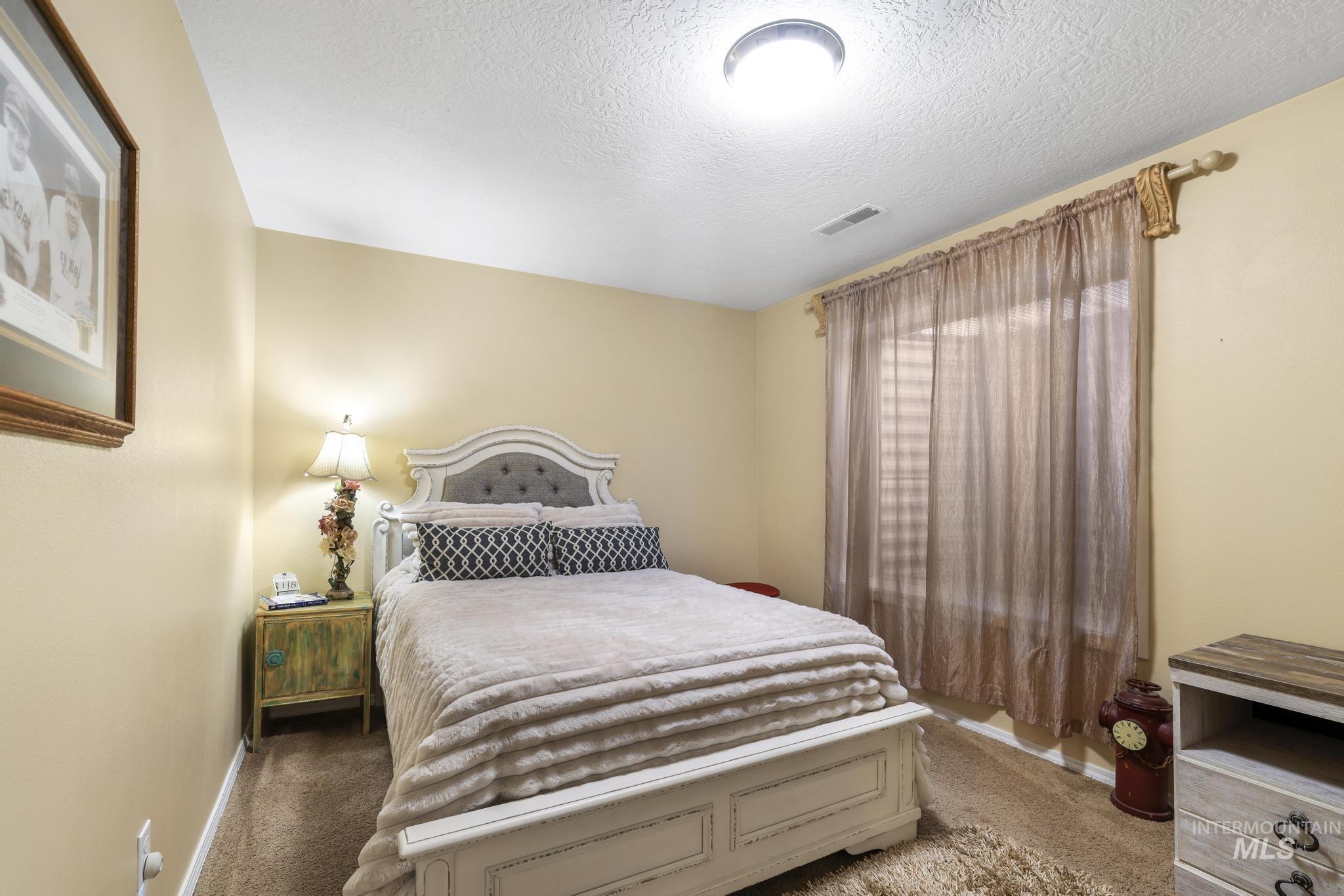733 Beta Circle Twin Falls, ID 83301 - Photo 29 of 50 Carpeted bedroom featuring a textured ceiling and baseboards