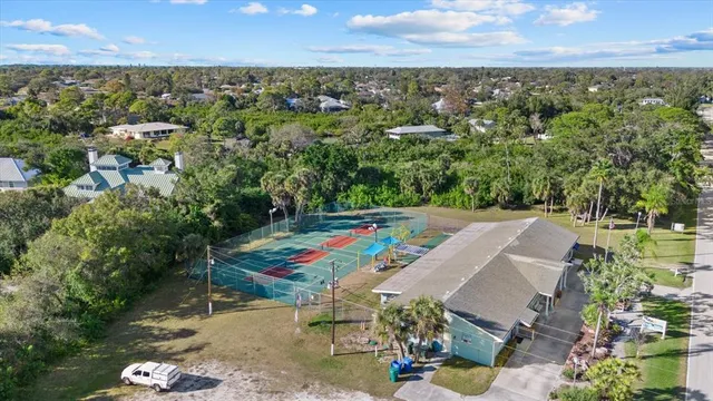 a view of a lake with a city view