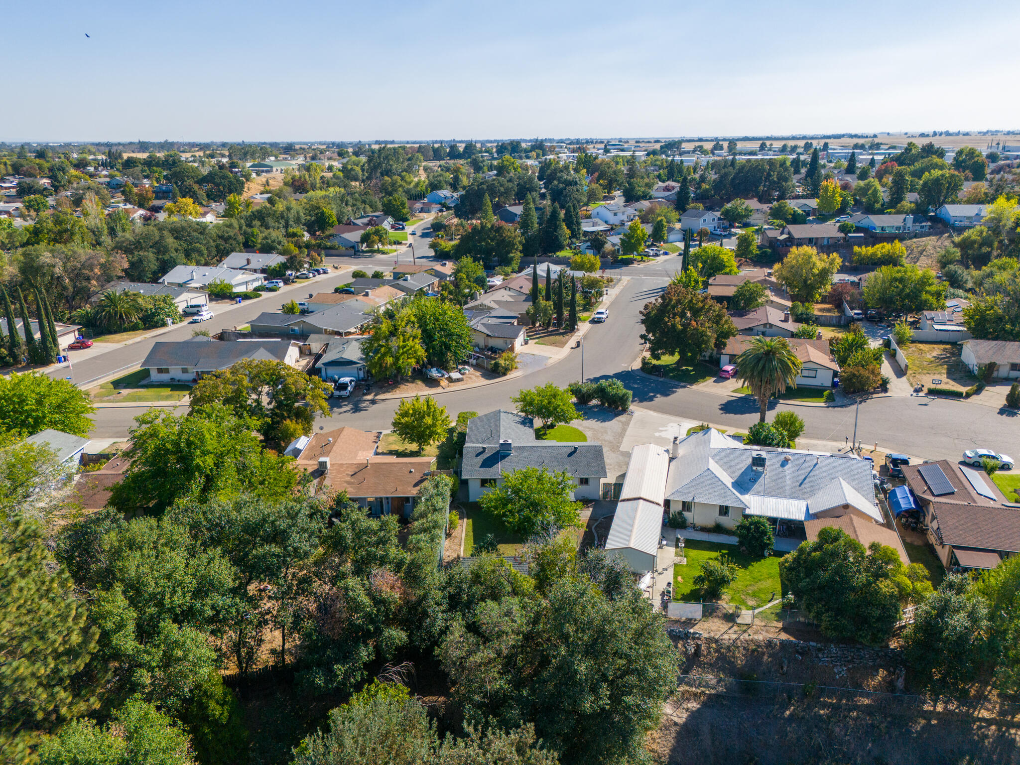 1430 Franzel Road Red Bluff, CA 96080 - Photo 27 of 27 an aerial view of residential houses with outdoor space