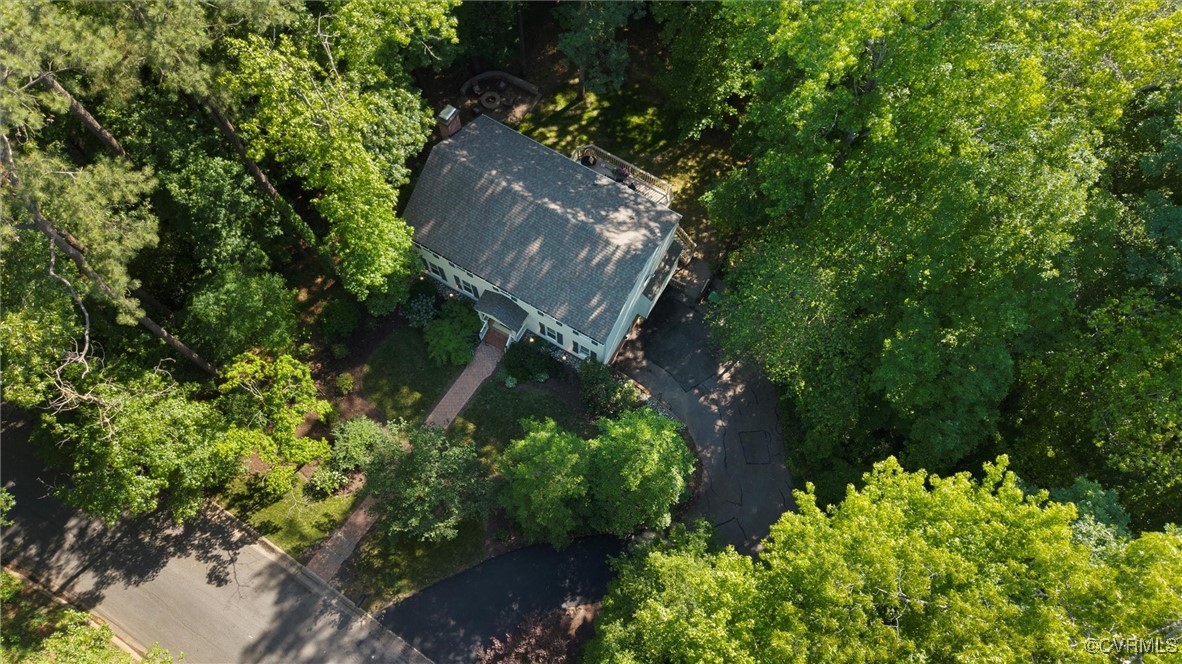 4107 Poplar Grove Road Midlothian, VA 23112 - Photo 16 of 38 a aerial view of a house with a yard and tree s