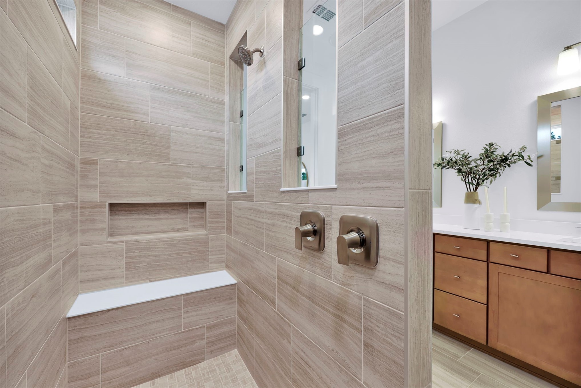 475 Pine Lilly Loop Yulee, FL 32097 - Photo 19 of 24 a bathroom with a sink and a mirror