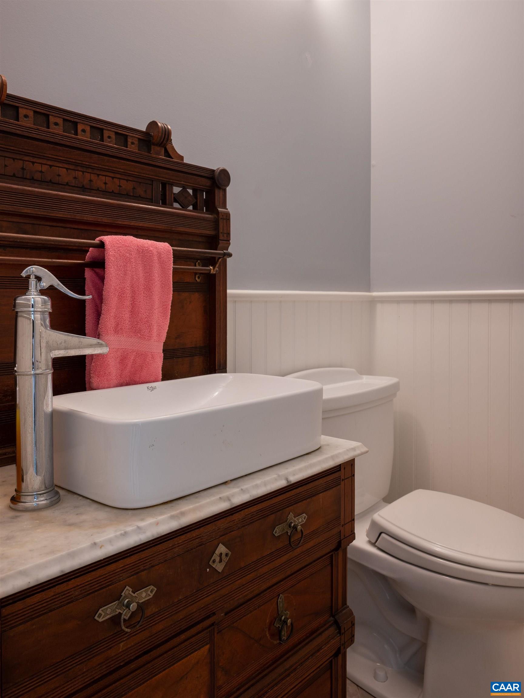 2845 Earlysville Road Earlysville, VA 22936 - Photo 18 of 35 a bathroom with a toilet and a sink