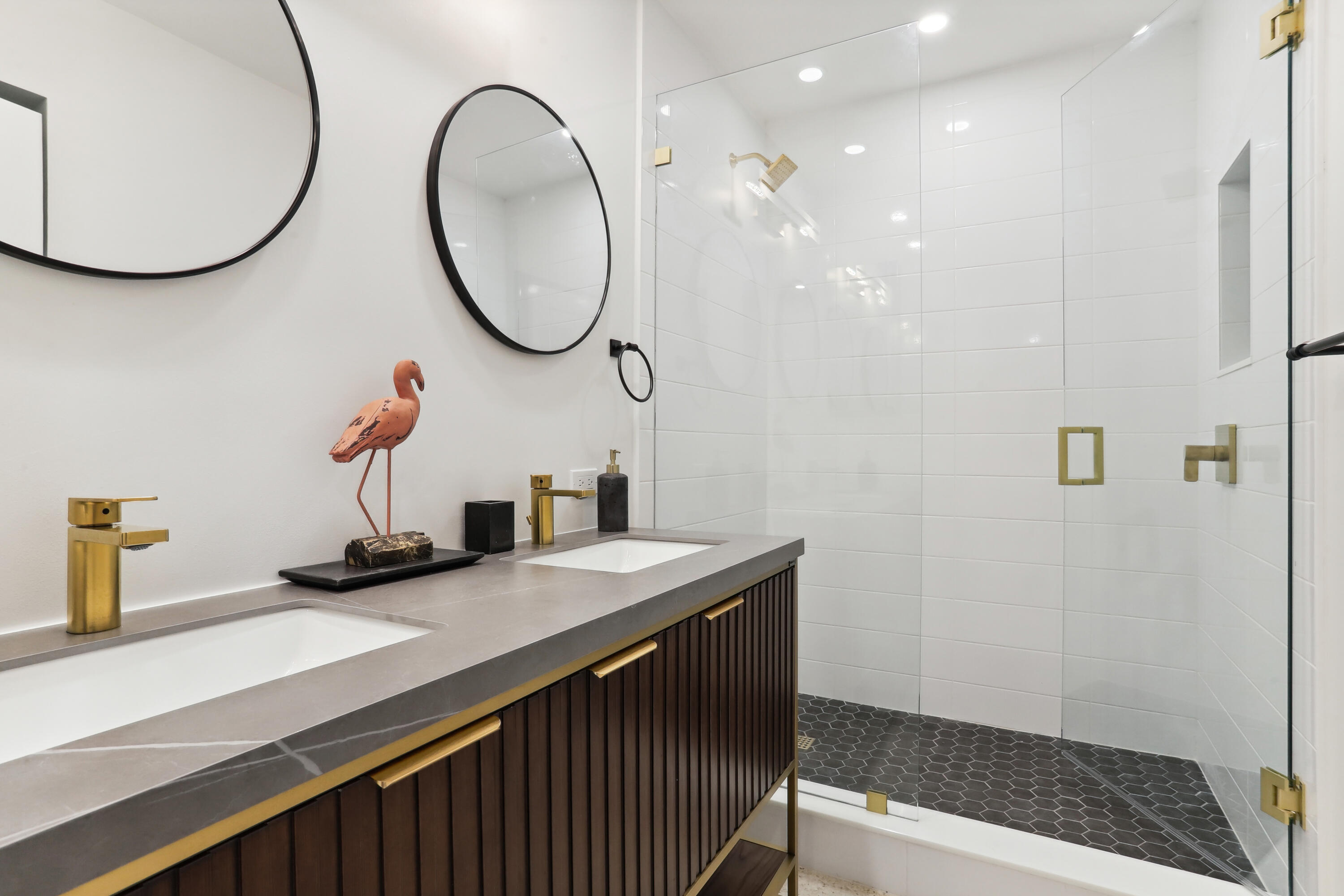 1004 Langer Way Delray Beach, FL 33483 - Photo 12 of 19 a bathroom with a sink and a mirror