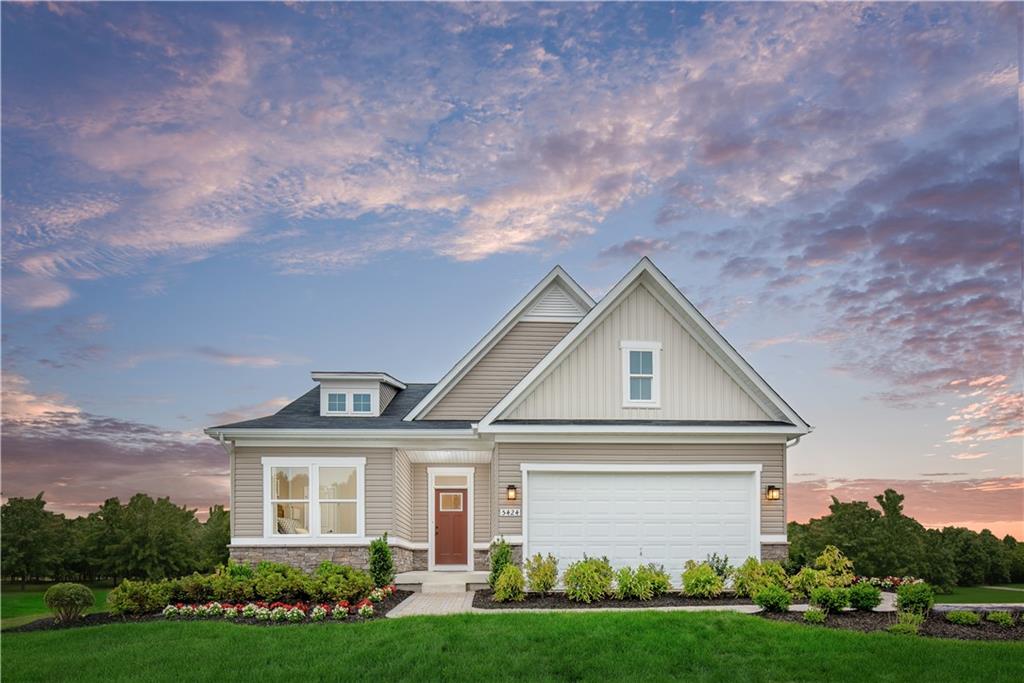 front view of house with a yard