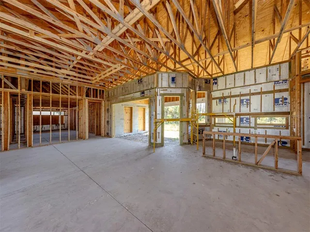 front view of a building with a street